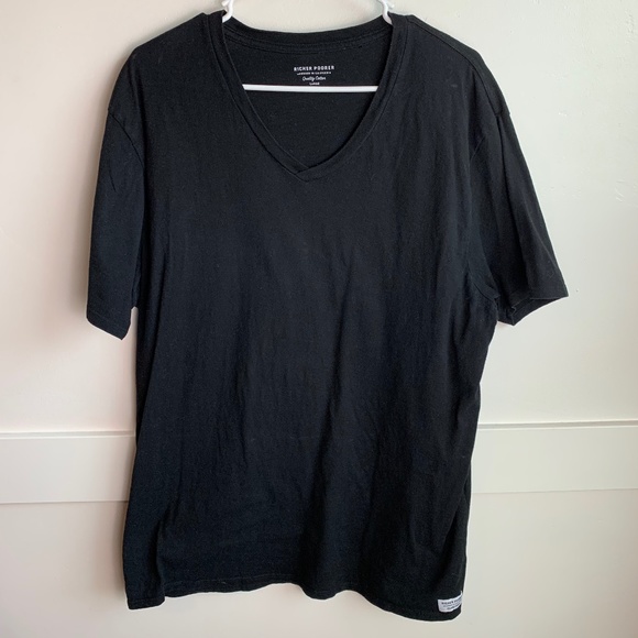 Richer Poorer Black V-Neck Short Sleeve Shirt - Picture 2 of 6